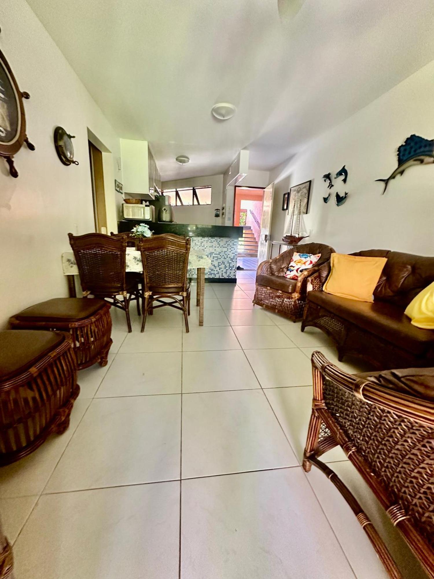 Camassari Flat Guarajuba 4 Quartos Terreo A Beira Mar - Pe Na Areia - Governanca Com Arrumadeira E Wi Fi Inclusos מראה חיצוני תמונה